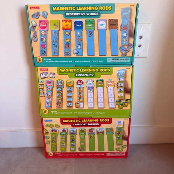 Lakeshore Learning Materials Other - Lakeshore Magnetic Learning Rods Sequence Mixed Homeschool Kids Educational STEM